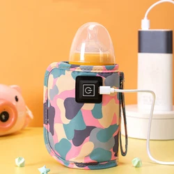 USB Bottle Warmer For Baby Milk Thermostat Single Bottle Warmer For Travel Baby Milk Thermal Cooler Bag Portable Bottle Heater