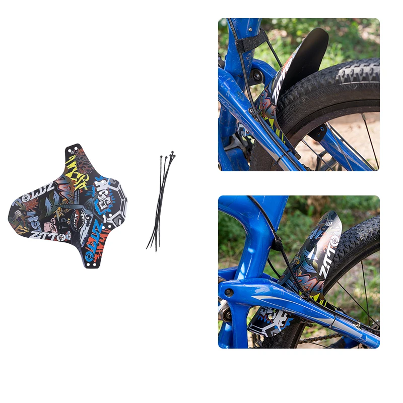 Велосипедное крыло красочный водонепроницаемый прочный передний задний брызговик дорожный Велоспорт горный MTB удаление грязи части велосипеда брызговик