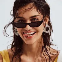 1PC Unisex Vintage Cat Eye Sunglasses Fashion Small Frame UV400 Shades Sun Glasses Party Travel Streetwear