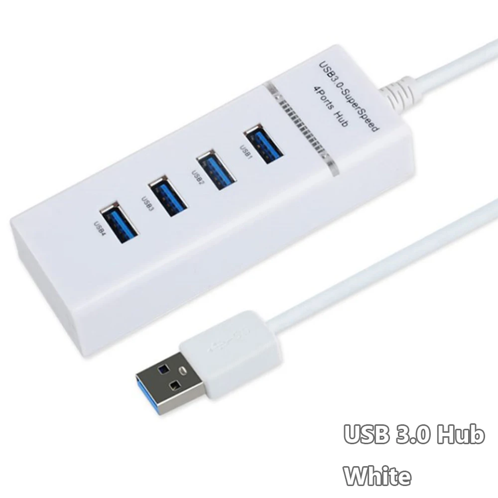 w3.0 4 порта usb-хаб адаптер АБС высокоскоростной USB 2,0 3,0 концентратор внешний 4 порта адаптер разветвитель USB расширитель для портативных ПК - Цвет: w3.0