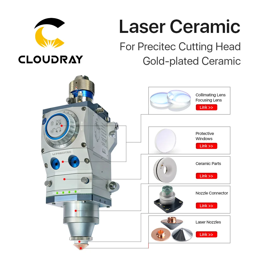 Laser Ceramic Dia.32mm/28.5mm KT B2 CON OEM For Precitec Fiber Laser Cutting Head Free Shipping