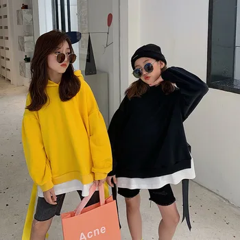 

Teen Girls Autumn Sweatshirt for Girls Undershirt Casual Children Hooded Long Sleeve Girls Tops Kids Sweatershirt 10 12 13 Years