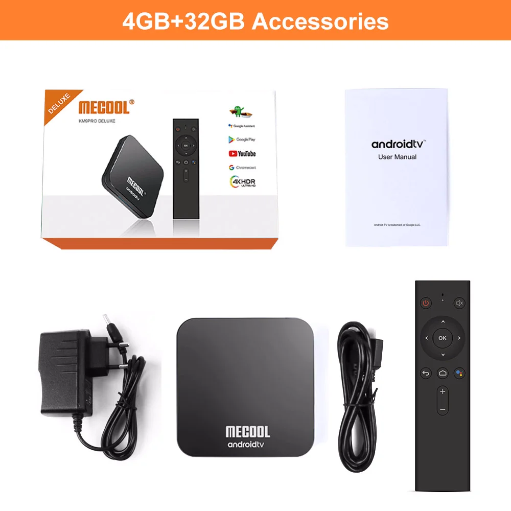 ТВ приставка Skywoods MECOOL KM9 Pro сертификат Google Android 9 0 4 ГБ 32 Amlogic S905X2 4K двойной Wi Fi умная