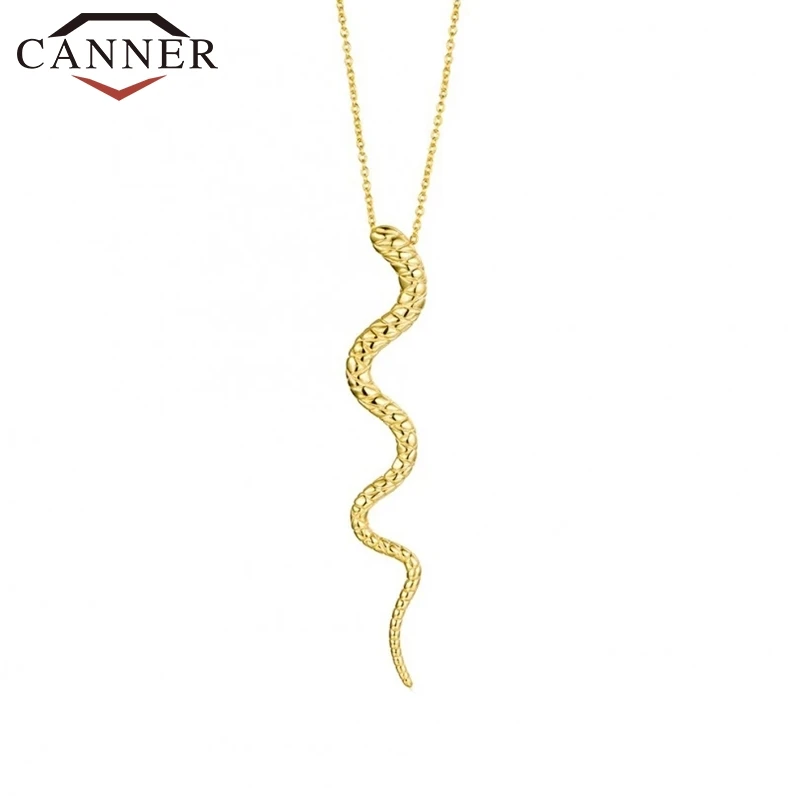 Simple 925 Sterling Silver Versatile Temperament Animal Snake-shaped Clavicle Necklace Women Gold Silver Pendant Necklace Gift - Image 3