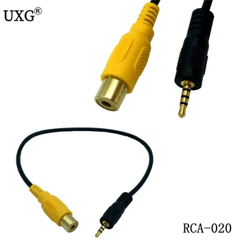 

30cm/0.3m RCA to 2.5mm AV-IN Cable Car Rear View Camera TO GPS 2.5mm