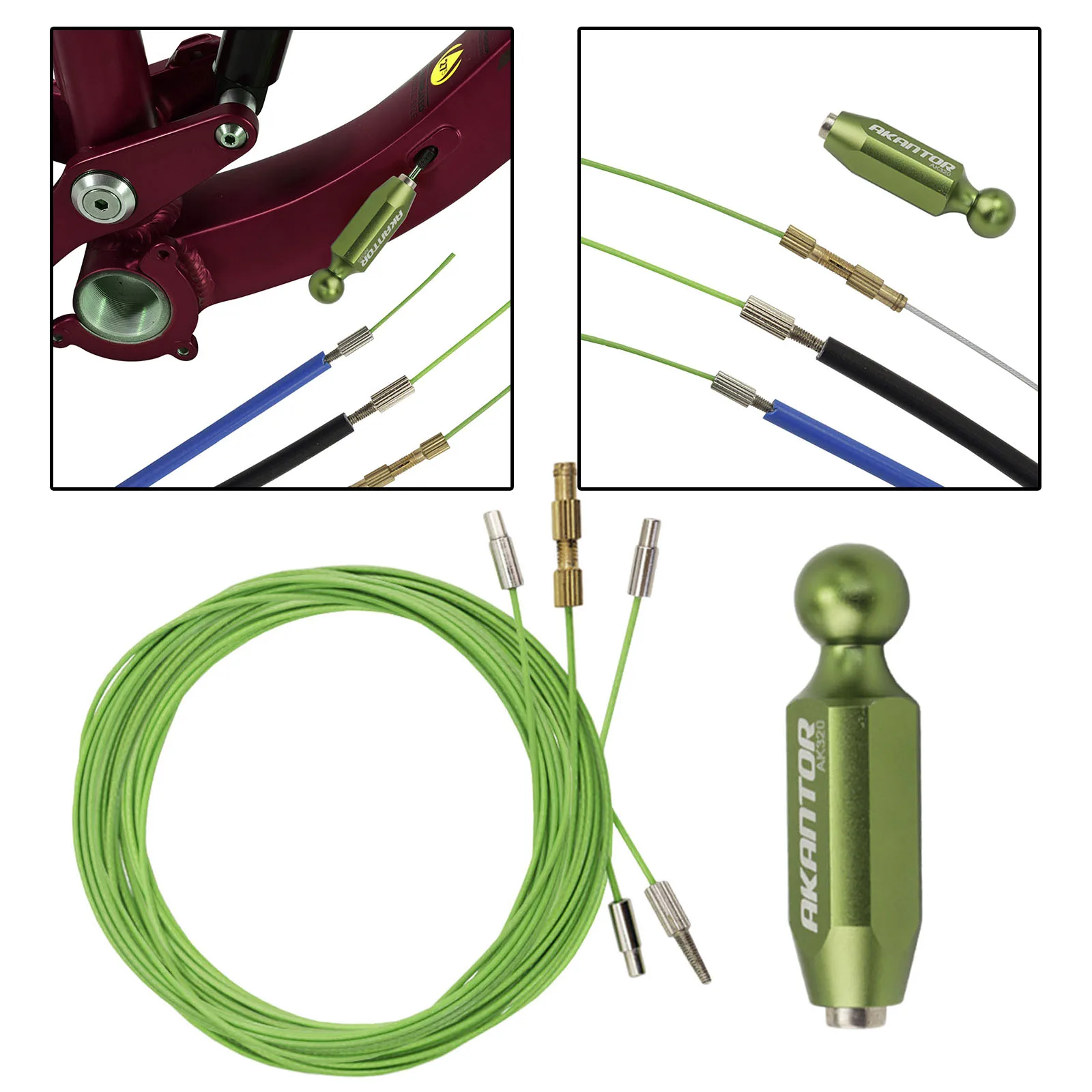 Bike Internal Cable Routing Tool Bicycle Frame Housing Treading Repair