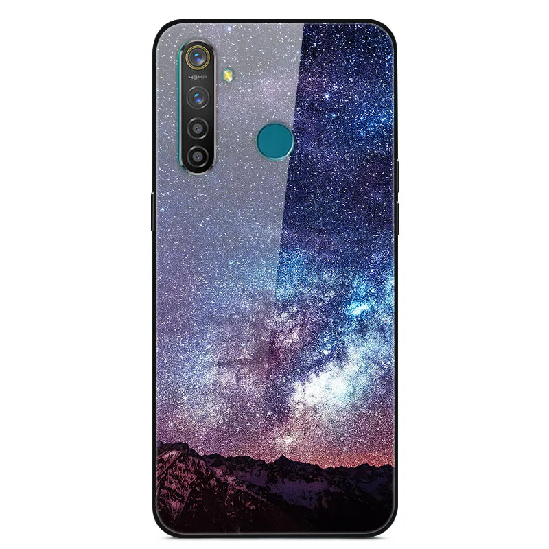Чехол из закаленного стекла для OPPO Realme 5 Pro, чехол с изображением планеты космоса, чехол со стеклом для OPPO Realme 5 Pro Realme Q, чехол Realme5 Pro - Цвет: 07