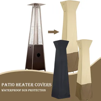 

Outdoor Waterproof Patio Heater Cover Oxford Fabrics Heavy Duty Protector Garden Waterproof Dust Cover for Patio Heater
