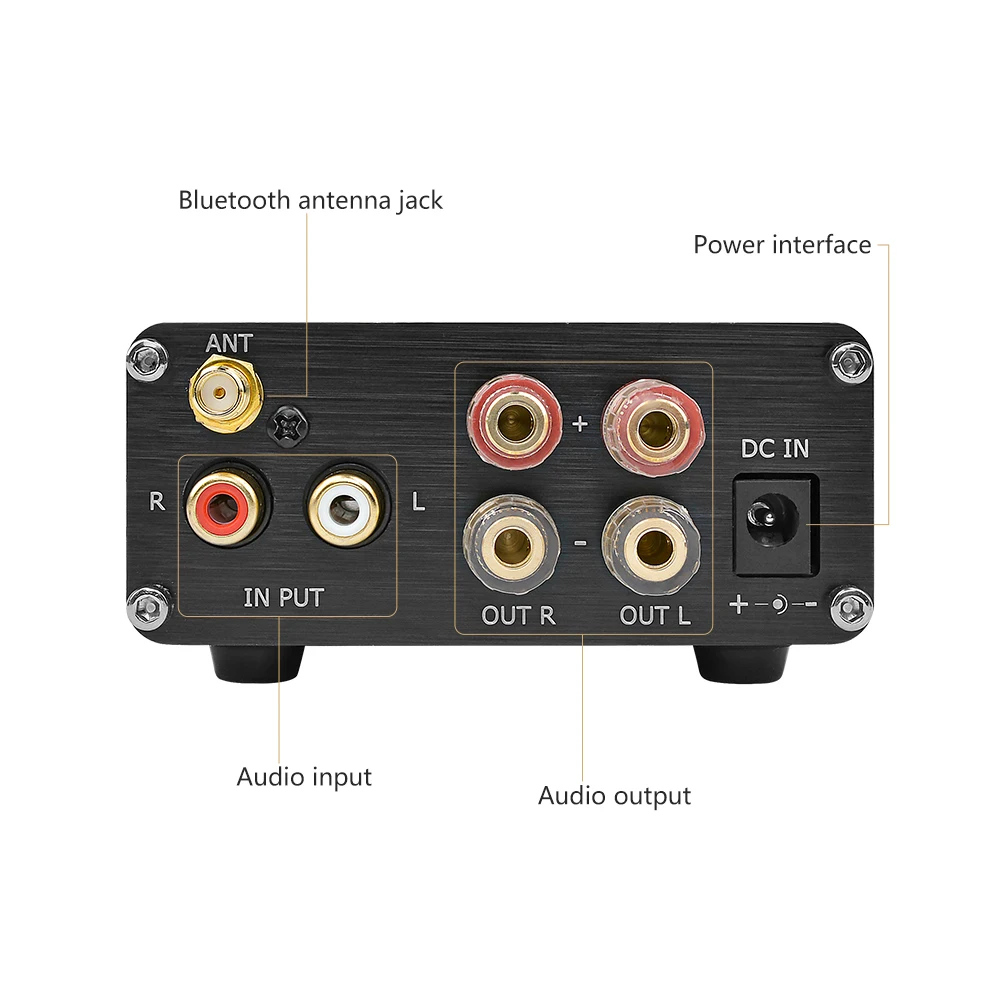 AIYIMA 100 Вт Bluetooth усилитель TPA3116 усилитель мощности 2,0 стерео усилитель мощности аудио усилитель PCM5102 декодер NE5532 тон