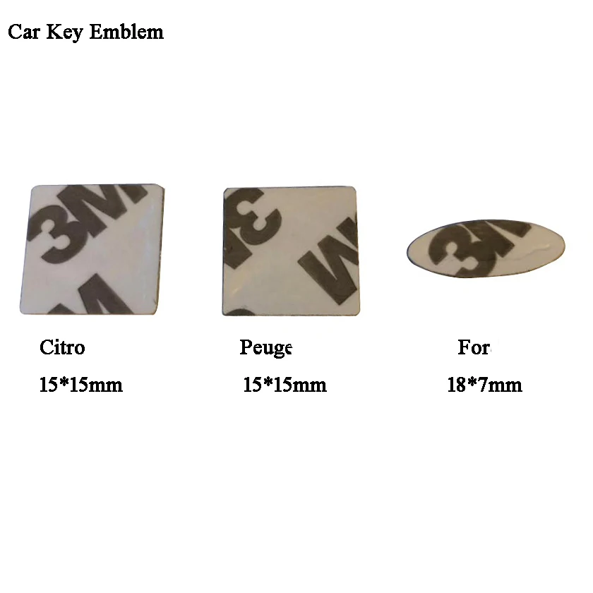 

Square car key logo,15*15mm Car key emblem with good quality