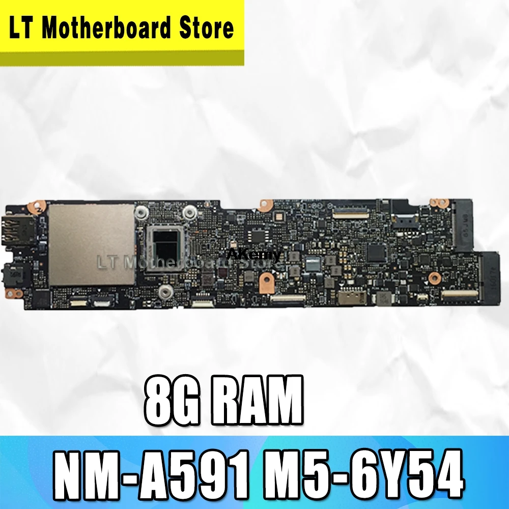 

NM-A591 Laptop motherboard for Lenovo YOGA 900S-12ISK original mainboard 8GB-RAM M5-6Y54