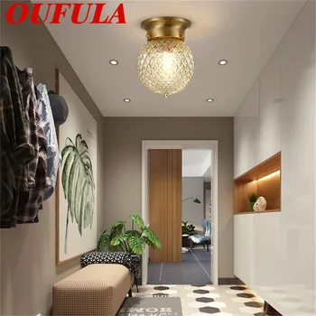 

DLMH Brass Ceiling Lights Modern Home Creative Decoration For Home Hotel Porch Corridor Bedroom