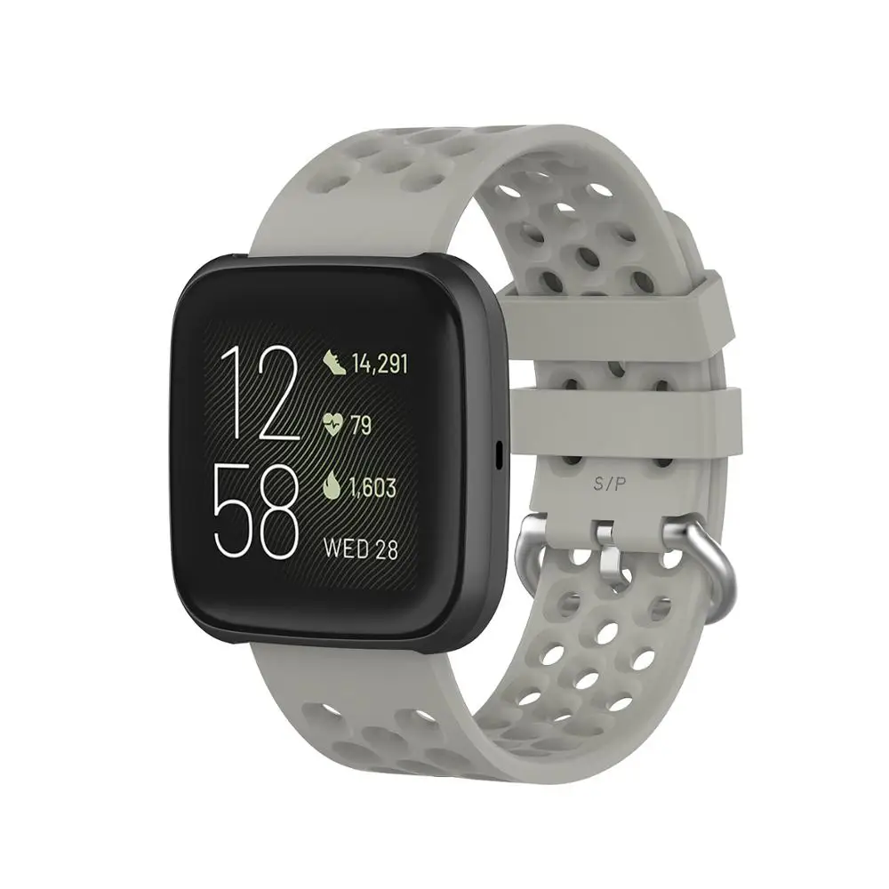 2 в 1 сменный Браслет для часов Fitbit versa 2 ремешок силиконовый браслет+ защитный чехол для Fitbit Versa 2 Чехол
