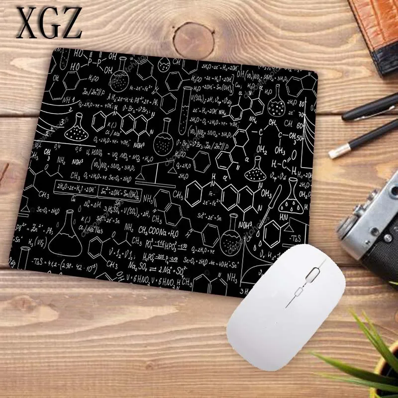 XGZ Gaming Mouse Pad Large Locking Edge Non Slip PC Black Chemistry Gamer Play Mats Mousepad Size for 25x29cm 30x80cm 40x90cm