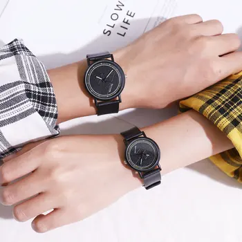 

New Fashion Women Watches Minimalist Dial Quartz Wrist Watch Ladies Clock Casual Leather Band Watches for Women Relogio Feminino