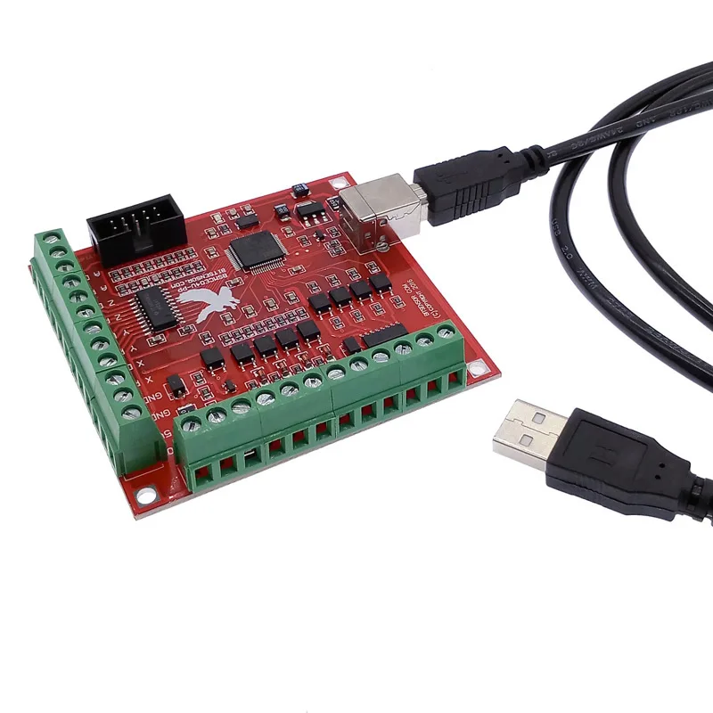 ЧПУ USB MACH3 100 кГц коммутационная плата 4-осевой интерфейс привода контроллер