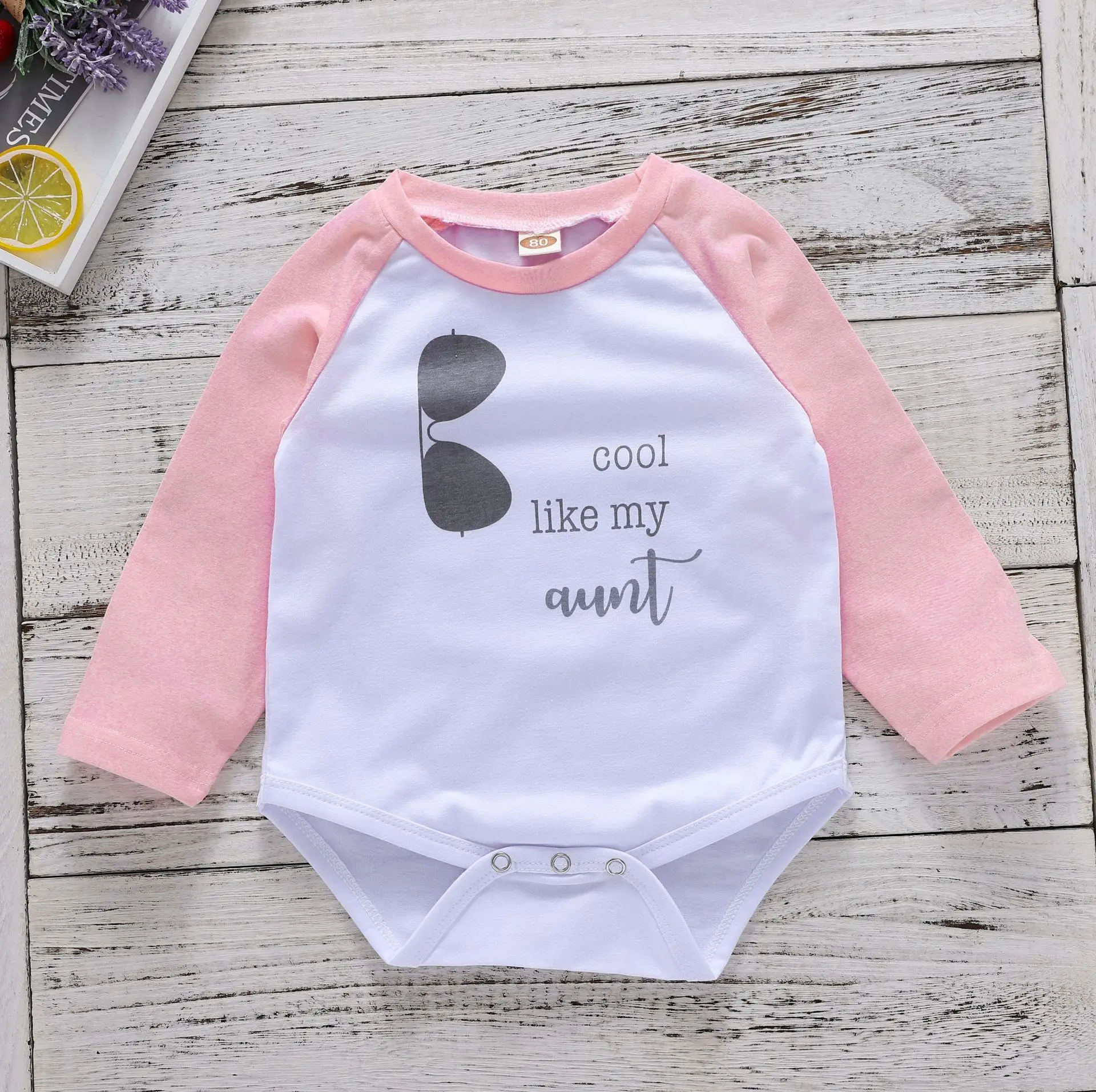 Newborn Onesie Baby Boy Girl Long Sleeve White Bodysuits Cool Like My