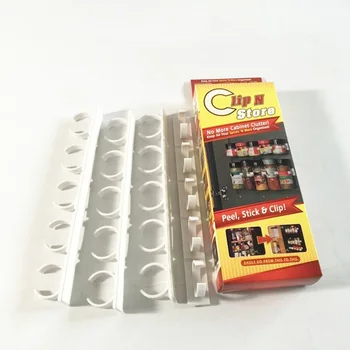 

4pcs Kitchen Storage Rack 20 Cabinet Door Small Spice Clips Houseould Organizer Rack Store N Spice Spice Gripper Clip Strips