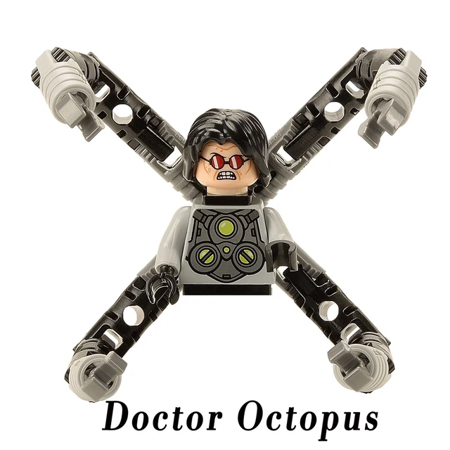 Brand DISNEY Spiderman Spider-Gwen Building Block Doctor Octopus Mysterio Miles Morales Lizard Electro Action Figure Kid Toys G-218