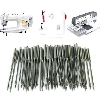 

50pcs/set Household Flat Sewing Machine Needles Craft 16/100 Fitting Universal Kit Accessories Assorted 14/90 11/75 12/80 T Z0L6