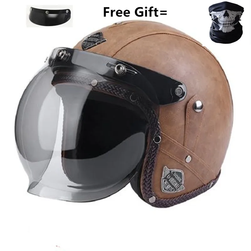 leather bike helmet