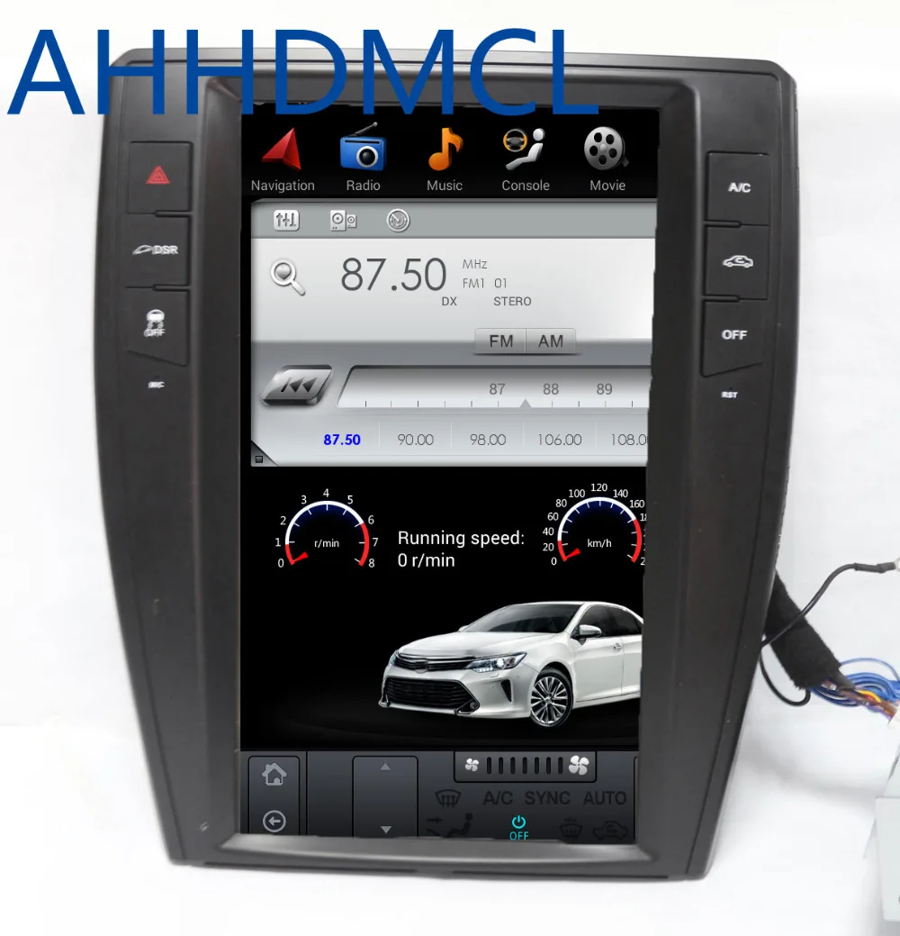 Автомобильный мультимедийный проигрыватель в стиле Tesla с Android навигацией для Great