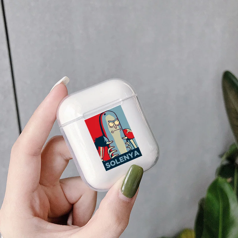 

Cartoon Rick and Morti Serpents Earphone Case For AirPods Protective Cover Transparent Soft Case for Apple Airpods Charging Bags