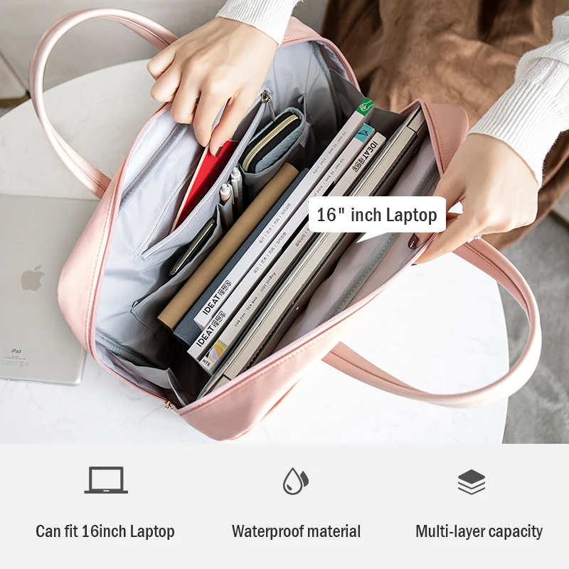 Laptop Crossbody Shoulder Bolsa para Mulheres Notebook Briefcase Business Travel Office Ladies Handbags Moda 13.3 15 16 - Imagem 2