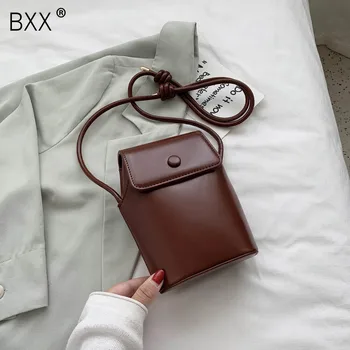 

[BXX] Mini PU Leather Crossbody Bags For Women 2020 Summer Solid Color Shoulder Handbags Female Travel Cross Body Bag HN462