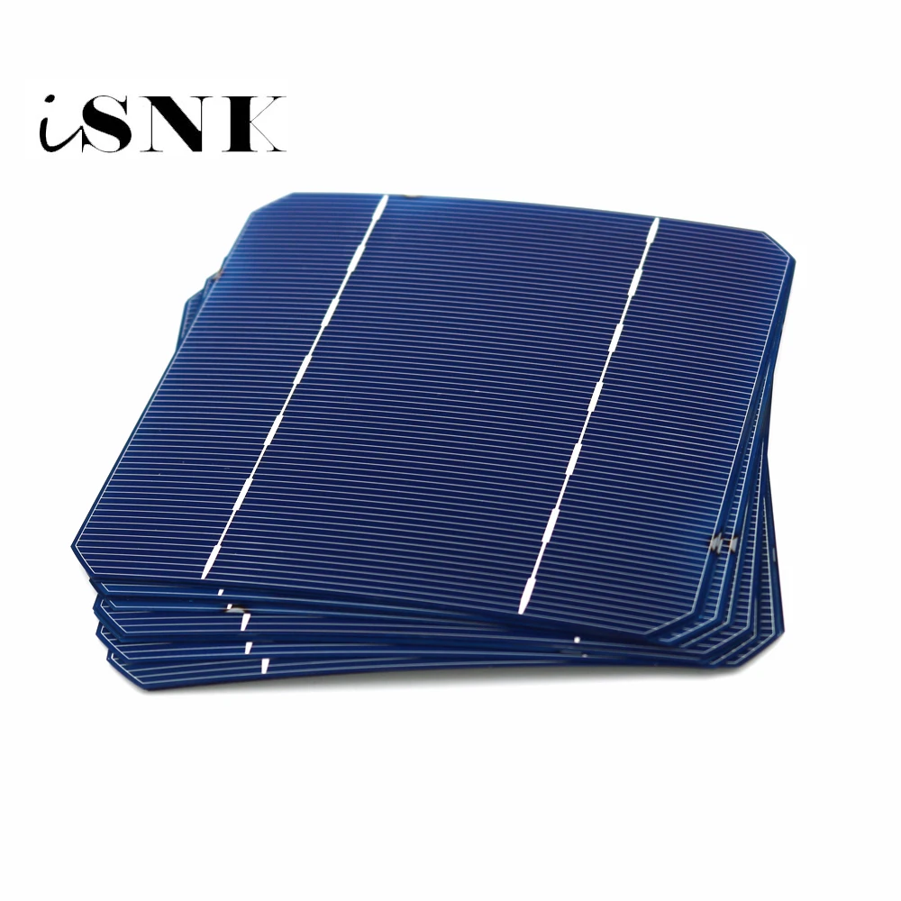 50PCS 125*125MM Monocrystalline 2.8W 19% Solar Cell for 140W Solar Panel DIY Kit 