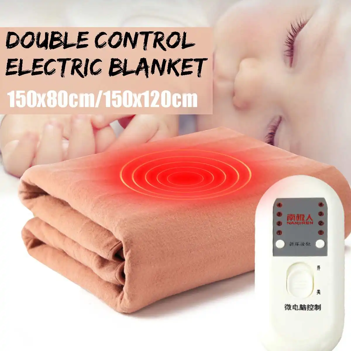 

220V Electric Blanket Heaters Waterproof Heating Pad Double Body Winter Warmer Mat Bed Blanket Heater 2 Mode Safety Mattress