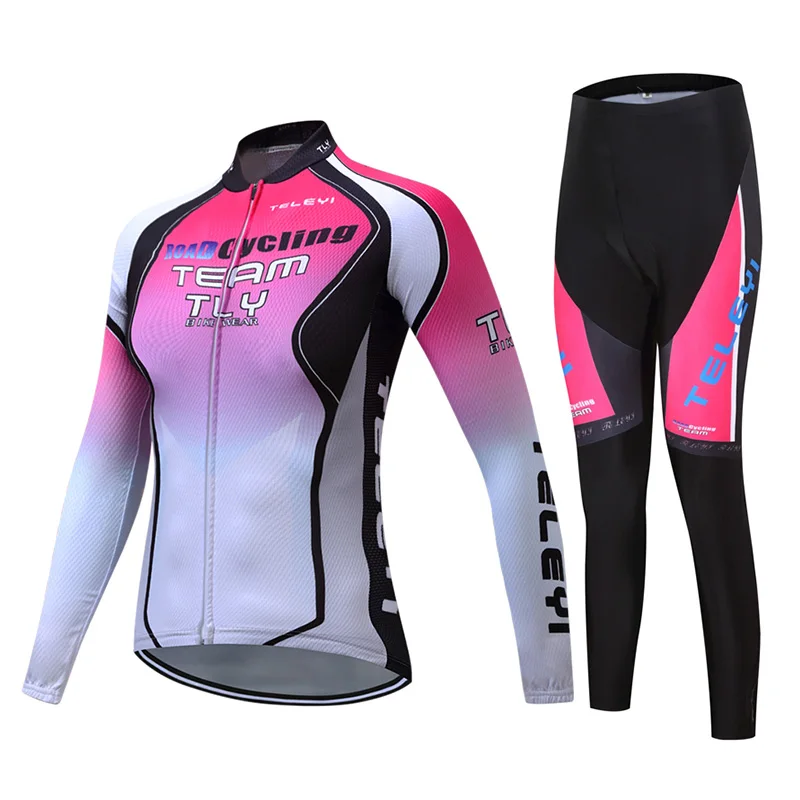 Зимняя женская профессиональная велосипедная одежда, термальный комплект, одежда для велоспорта, одежда для велоспорта, Джерси, костюм для триатлона, облегающий костюм, Униформа, комплект, куртка, Майо - Цвет: Sets 12