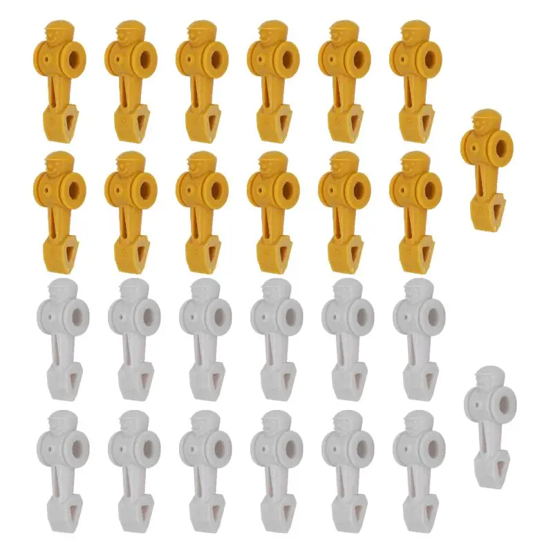 22pcs Football Soccer Table Foosball Men Player Replacement Parts 55" Foosball table 5/8" rod (Add 4 free players+26 pins)