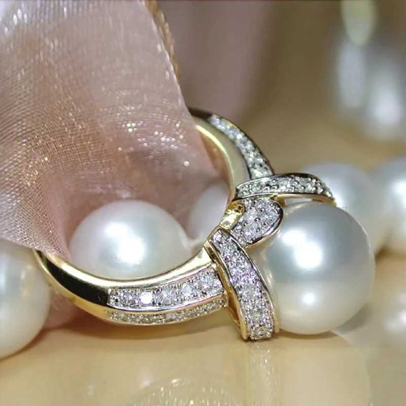 11.5mm Genuine Pearl Lace Craft Ring offers UK online