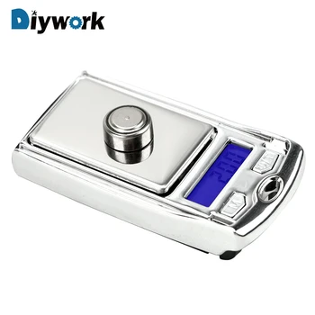 

DIYWORK Mini Digital Pocket 100g 0.01g Precision Scale g/dwt/ct Weight Measuring Precision Weighing Tool