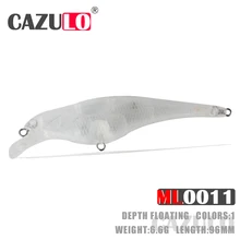 Leurre méné flottant non peint vierge, appât artificiel, matériel pour pêcher le bar, 6.6g, 96mm, nouveauté