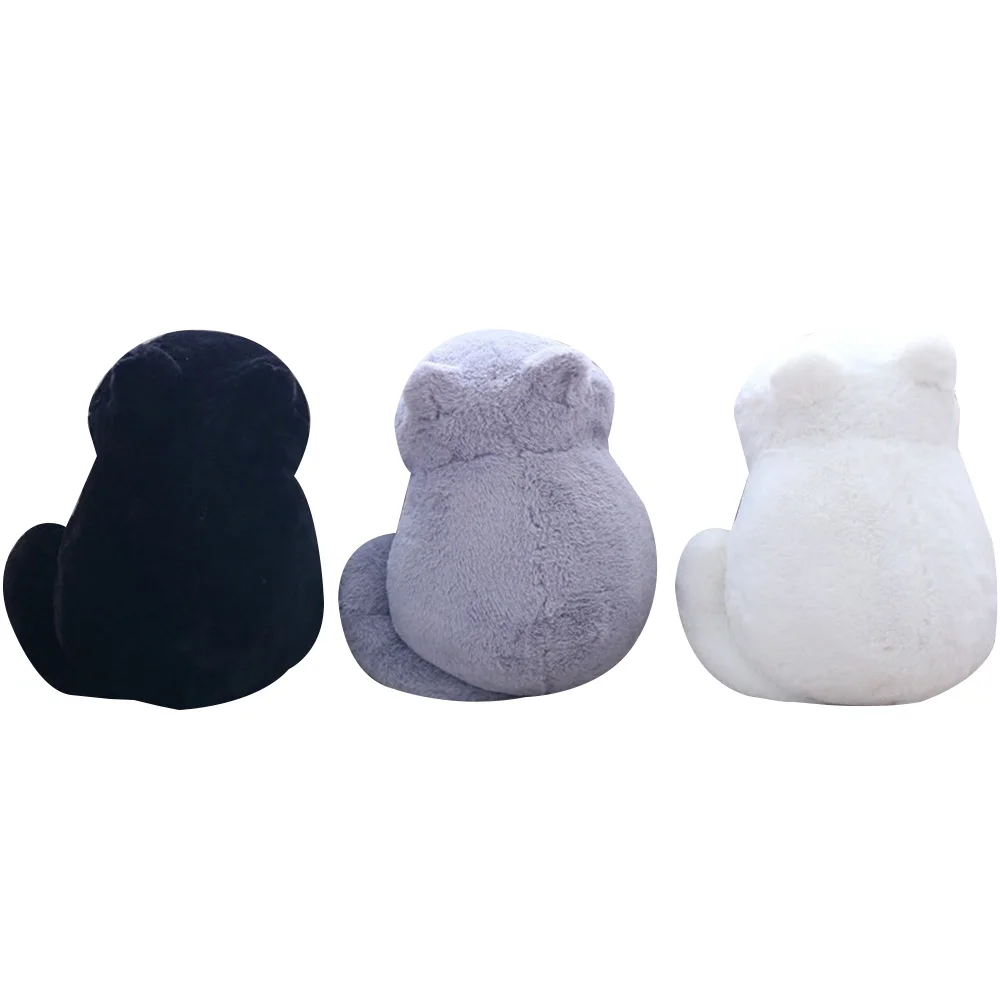 Ашин кошка плюшевая squishies подушки назад тень кота заполнены подушка в виде животного, игрушки для детей, подарок домашний декор для Рождества