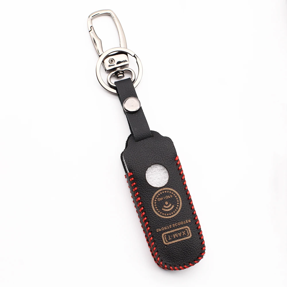 Key Case Key Case Cover Car Key Shell Remote Control Case Cover Flip Key Fob Shell Leather Remote Autocycle Key Cover Case for Yamaha TMAX 530