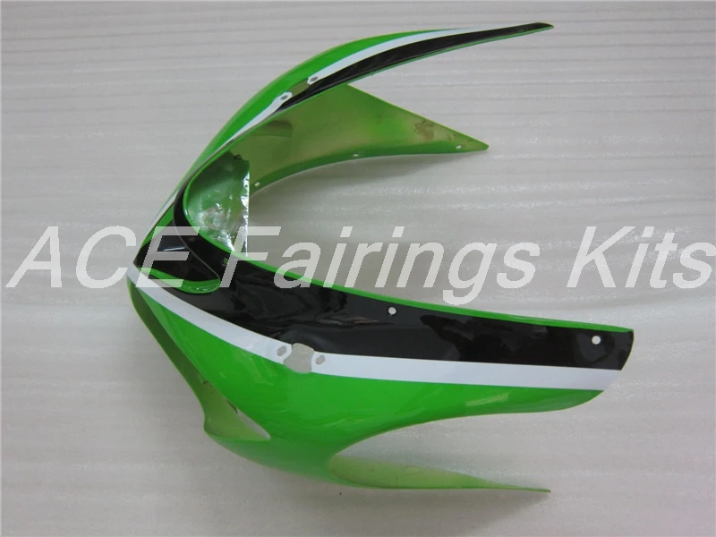 ABS Полный комплект обтекателя подходит для Kawasaki ZX6R 2005 2006 Мотоцикл Обтекатели ZX-6R 05 06 Ninja 636 Комплект кузова зеленый белый