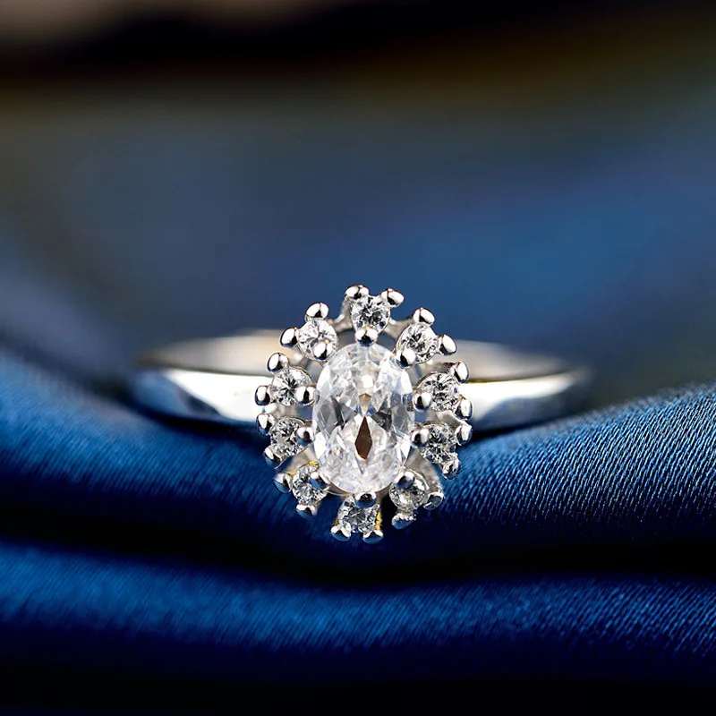 Bague Ringen, Настоящее серебро, высокое качество, Женское кольцо с цирконом, роскошное, открывающееся, регулируемое, кольца для женщин, вечерние, для свадьбы, хорошее ювелирное изделие