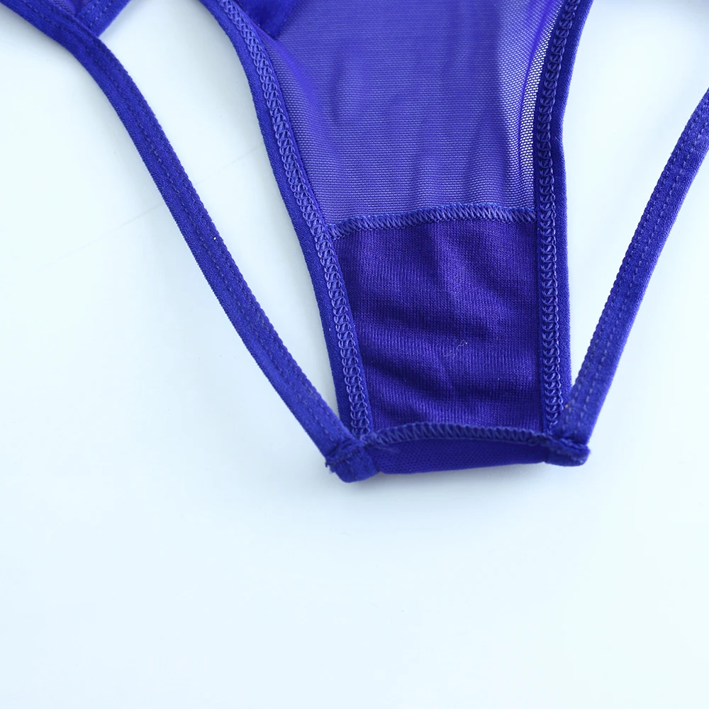 Women Lingerie Sexy Lace Open Butt Exotic Panties Transparent Open Crotch Briefs Hollow Out Ultra-Thin Thongs