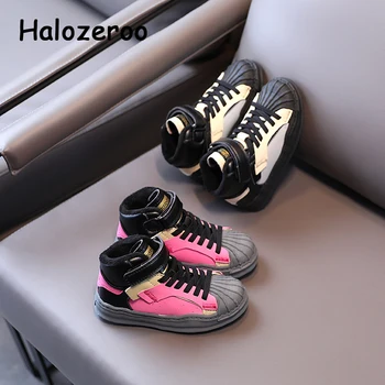 

Winter Kids Sport Sneakers Baby Boys Slip On Brand Shoes Children Black Casual Sneakers Girls Warm Chunky Sneakers Trainers New
