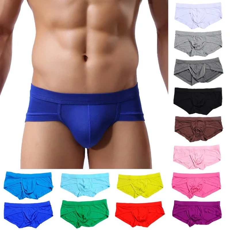 

2020 New Underwear Mesh Qucik-Dry Sexy Men Modal Briefs Breathable Mens Cueca Male low waist Panties Underpants