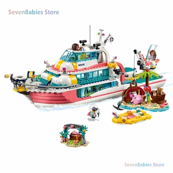 

2020 New Girls Yacht Party Blocks City Friends Yacht Luxury Boat Building Blocks Lepinblocks Marine Adventure Bricks Lepining