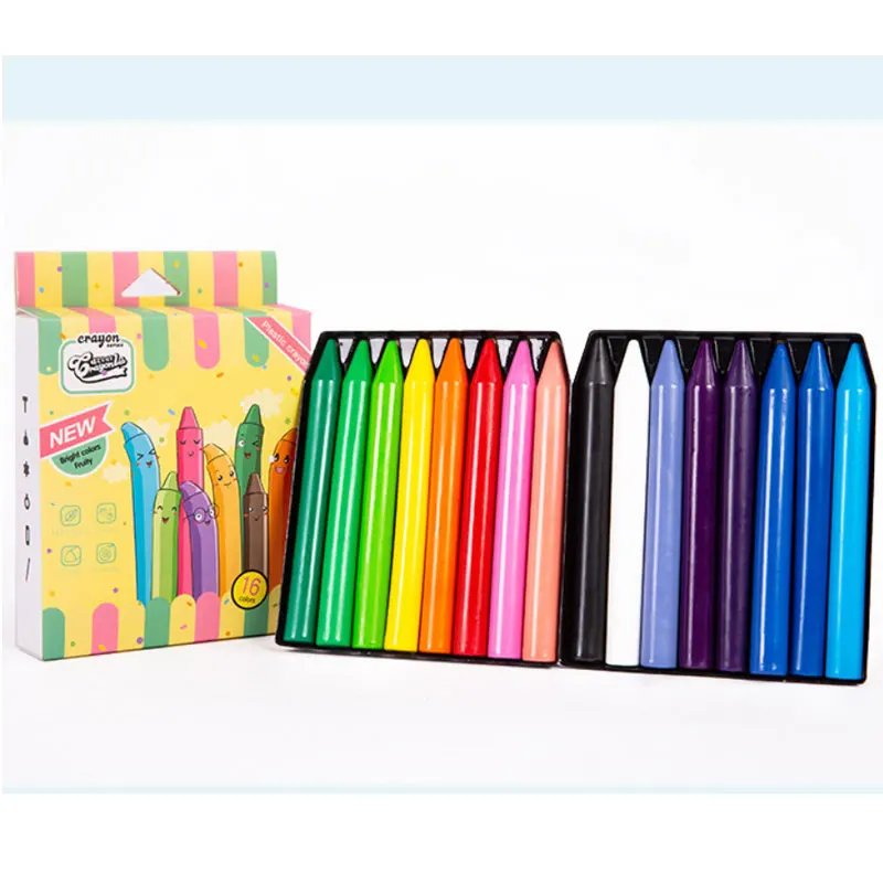 

16 Color Crayons For Kids Creative Painting Graffiti Safe Non Toxic Art Student School Supplies Painting Crayon Pencils Set