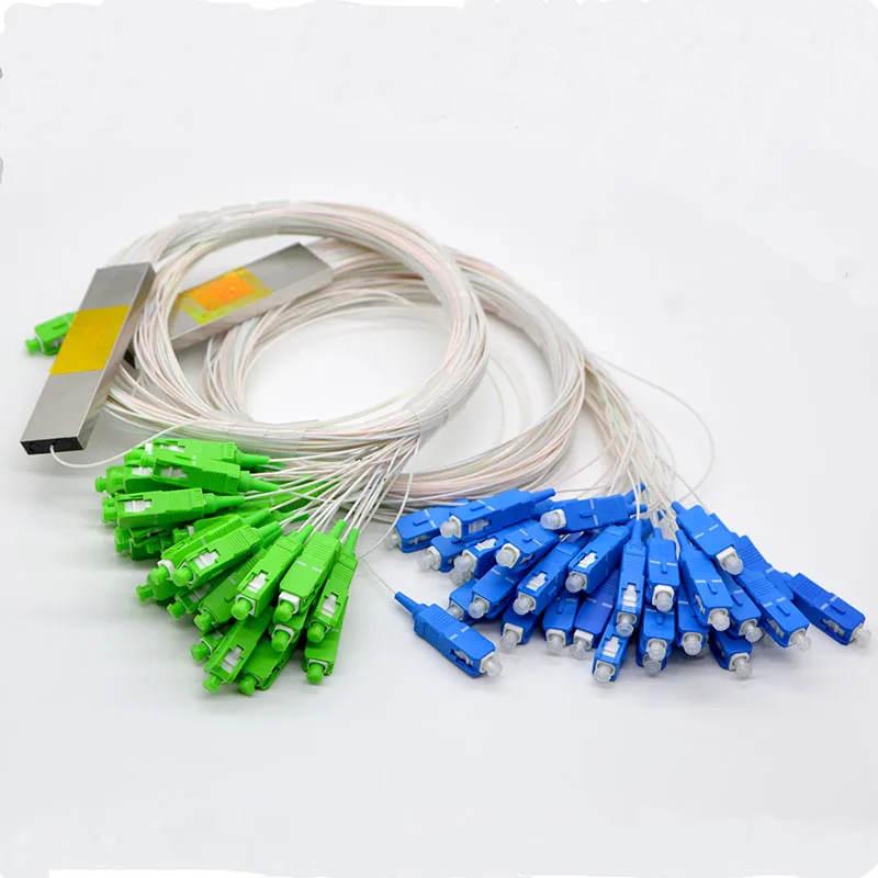 

Hot Sale NEW Optic Fiber Connector PLC 0.9mm Single Mode SC/APC 1x32 Mini Optical Fiber Splitter Divider Connector Special Sale