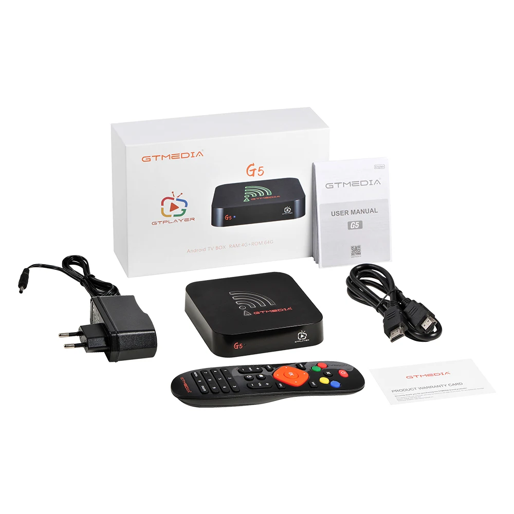New G5 Smart Android 9.0 TV Box Amlogic S905X2 Quad Core 4GB 64GB H. 265 Built-in Wifi BT 2.4G+5G ip tv Media Player PK X96 mini