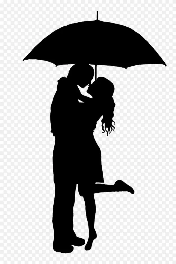 剪影艺术绘画-剪影