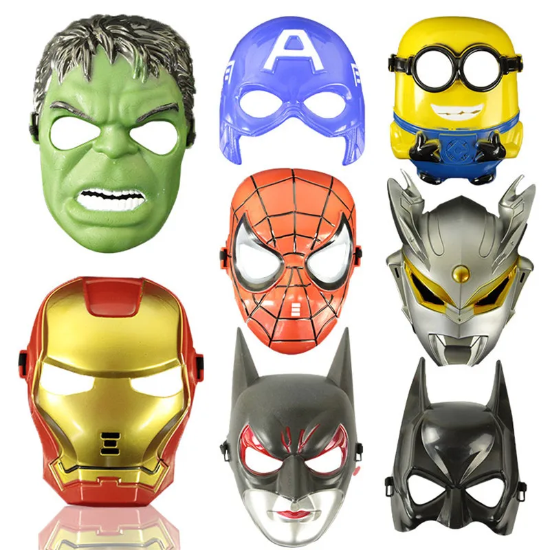 1 Purim Masks Halloween Masks Dress-Up Party Accessory Kids Children Halloween Mask Decoration Marvel Mask