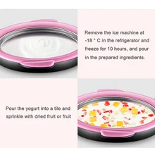 Мини Мороженица йогурт фруктовый ролл сковорода Жареная Машина с лопатой инструменты комплект лад